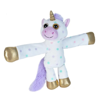 PELUCHE HUGGERS UNICORNIO CON LUNARES 20CM