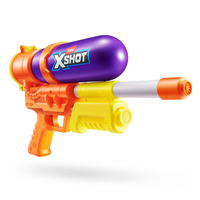 PISTOLA DE AGUA X-SHOT RETRO 80' SUPER SPLASH, CARGA RAPIDA 22X40X7,6CM SURTIDOS