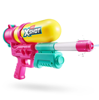 PISTOLA DE AGUA X-SHOT RETRO 80' SUPER SPLASH, CARGA RAPIDA 22X40X7,6CM SURTIDOS
