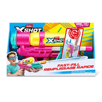 PISTOLA DE AGUA X-SHOT RETRO 80' SUPER SPLASH, CARGA RAPIDA 22X40X7,6CM SURTIDOS