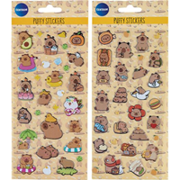 Pegatinas decorativas puffy Capibara SurtidoCentrum 
