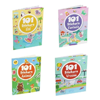 LIBRO PARA COLOREAR CON 101 PEGATINAS 24PGS