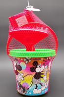 Cubo Playa Mickey de 19 cm con Pala y Rastrillo