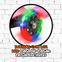 PATINETE DE 3 RUEDAS NEÓN CON LUCES LED