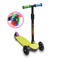 PATINETE DE 3 RUEDAS NEÓN CON LUCES LED
