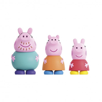 PEPPA PIG: 3 FIGURAS DE BAÑO (PEPPA, MAMAPIG Y PAPAPIG)