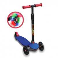 PATINETE DE 3 RUEDAS AZUL CON LUCES LED