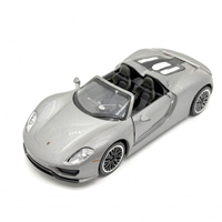 PORSCHE 918 SPYDER 1:32 PULLBACK GREY MSZ