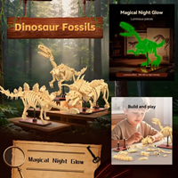 STEGOSAURUS DINO FOSIL 297 PZAS Construcción 