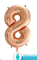 GLOBO FOIL 110cm  CHAMPAN n. 8