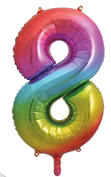 GLOBO FOIL 110CM RAINBOW 2 CARAS 8