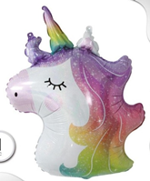 GLOBO FOIL UNICORNIO LASER 75CM