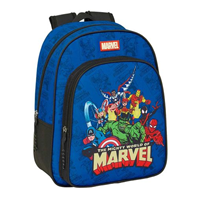 Mochila Infantil Adapt.Carro Avengers 27X33X10Cm