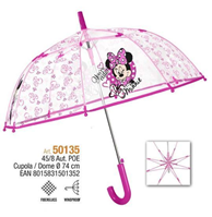 Paraguas automatico transparente Minnie Disney 45c